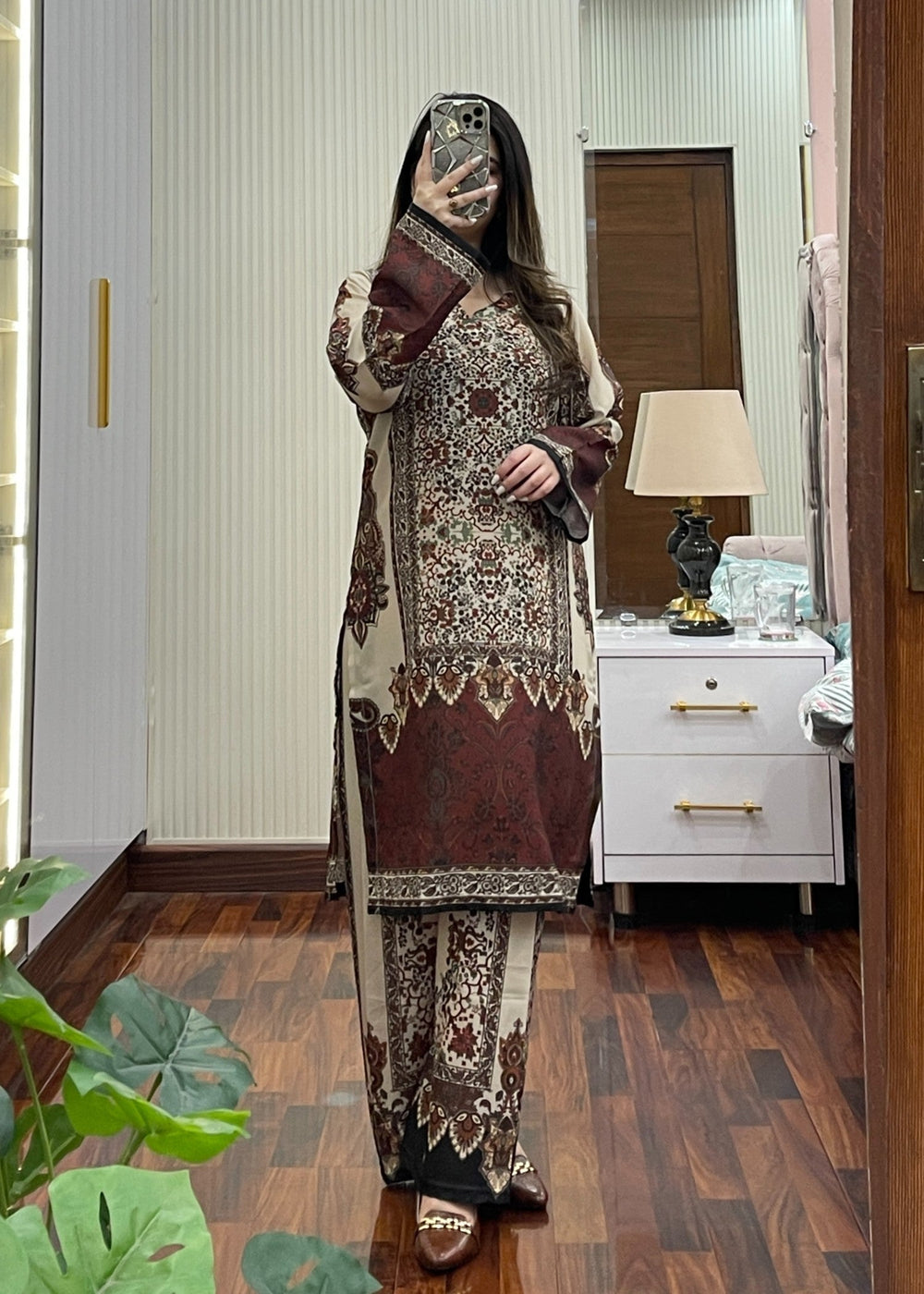 Brownie co-ord set by Tehzeeb Libas