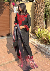 Mahi embroidered 3-piece festive suit by Tehzeeb Libas
