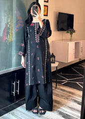 Luxury embroidered 2-piece suit with farshi by Tehzeeb Libas (view 2)