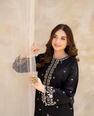 BLACK PEARL EMBROIDERED 2-PCS royal lifestyle collections