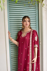 MUSHK EMBROIDED 3PC Royal Lifestyle Collections