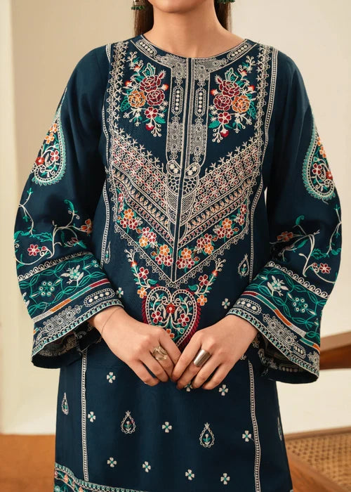 Sajjal embroidered 3-piece festive suit by Tehzeeb Libas (view 5)