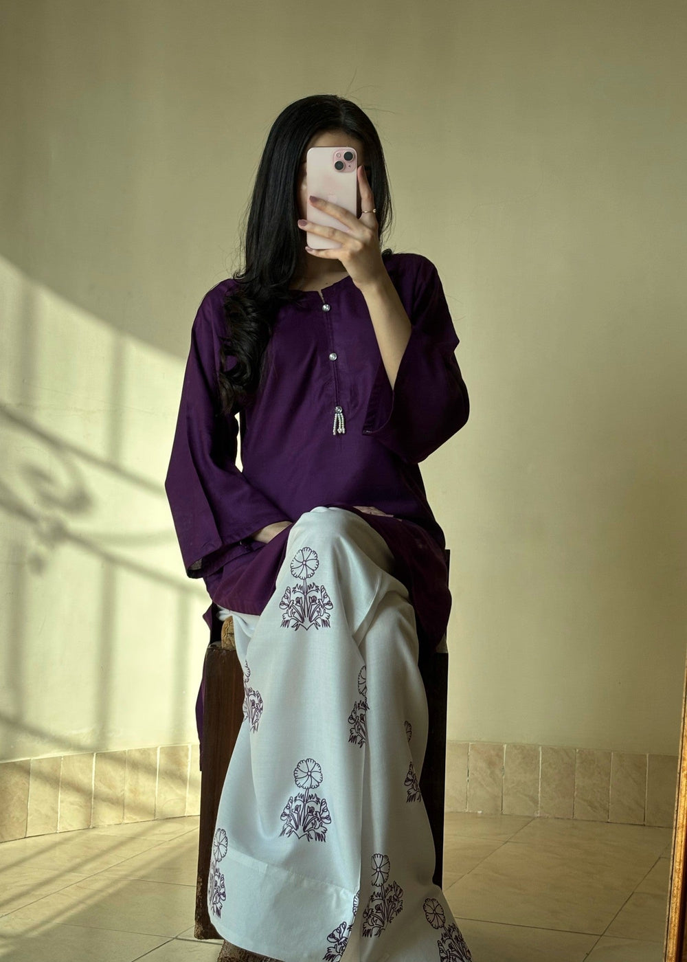 Zoha stitched eastern suit by Tehzeeb Libas (view 4)