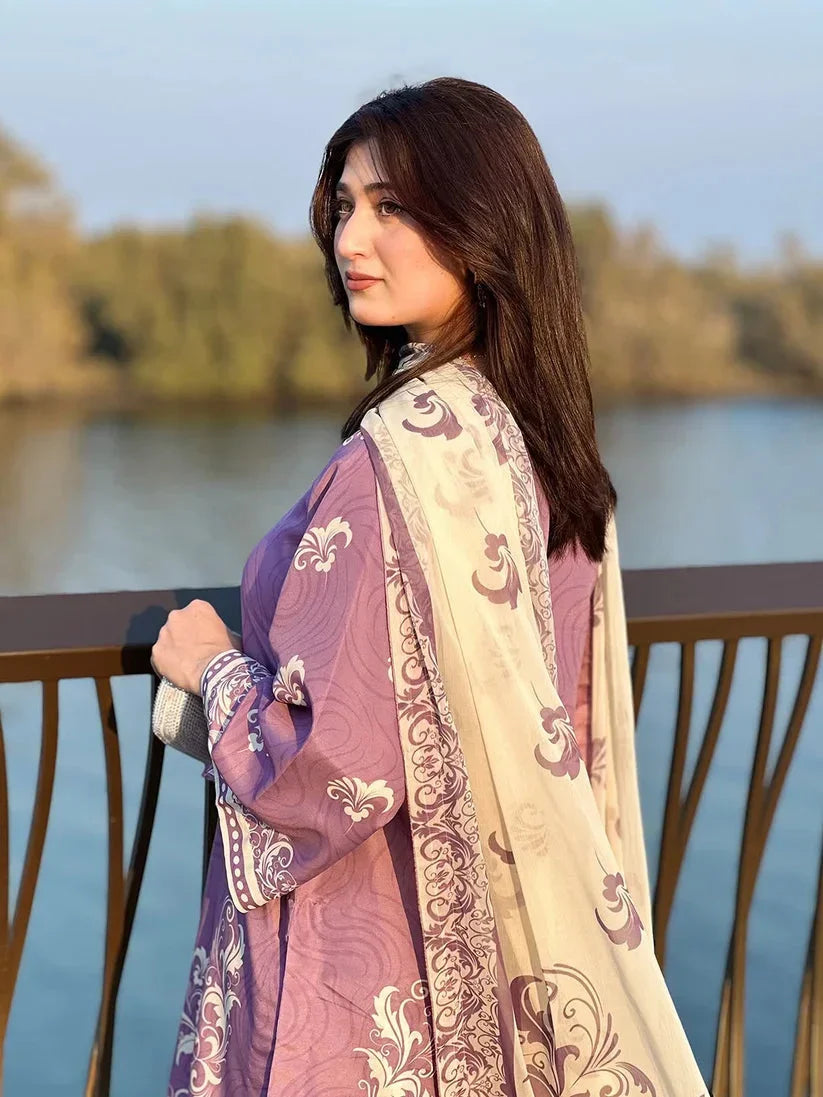 HORIA 3PC PRENTED LAWN Royal Lifestyle Collections