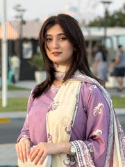 HORIA 3PC PRENTED LAWN Royal Lifestyle Collections