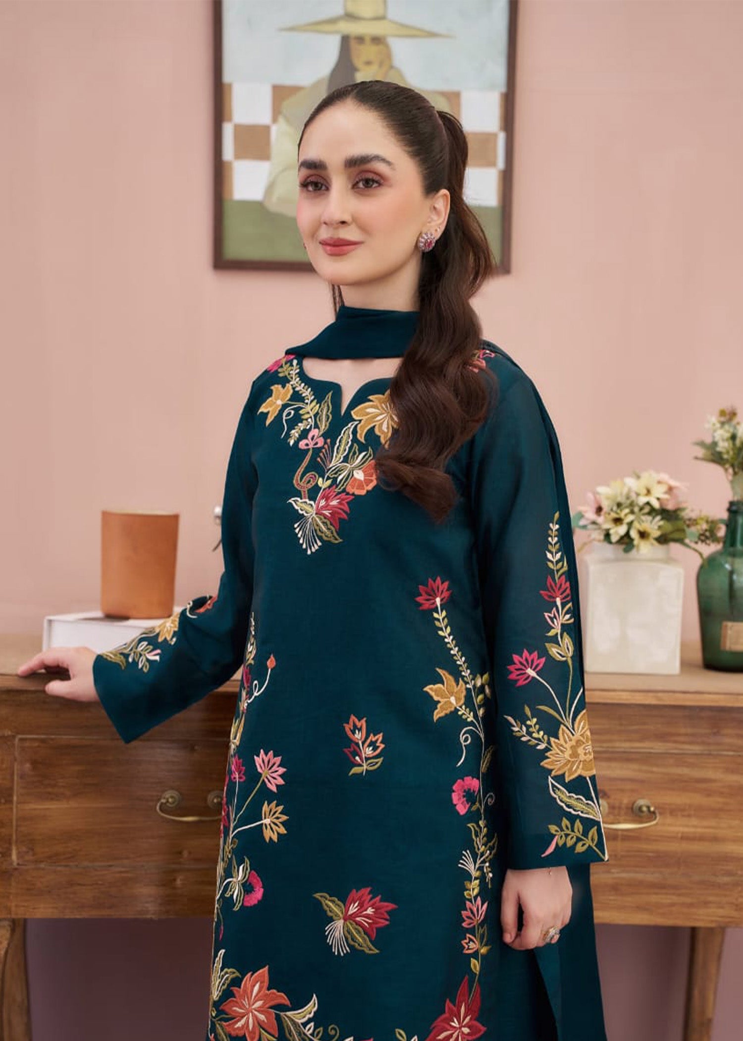 JAZERA EMBROIDERED 3PC