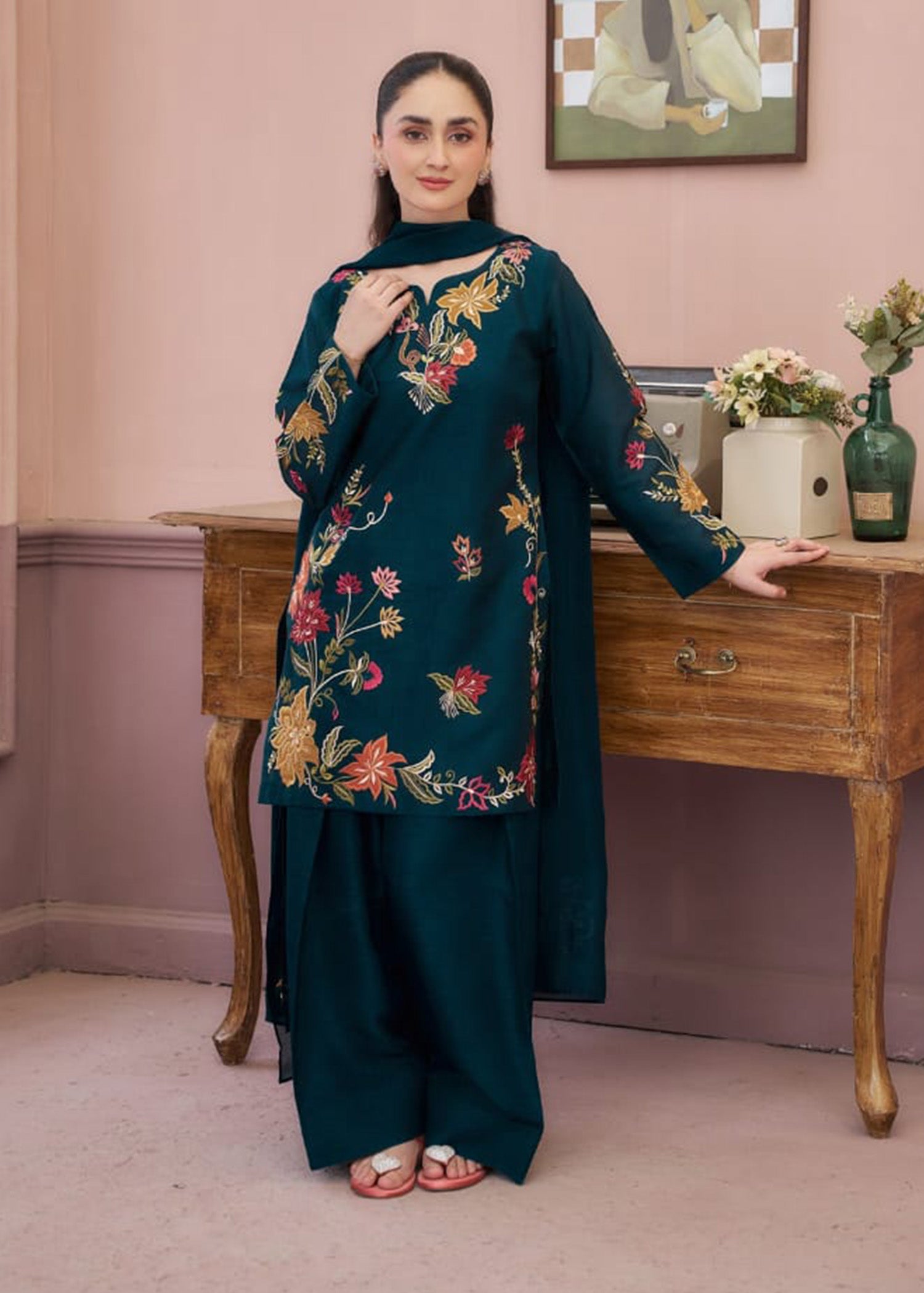 JAZERA EMBROIDERED 3PC