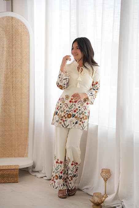Haya floral 2pc premium silk