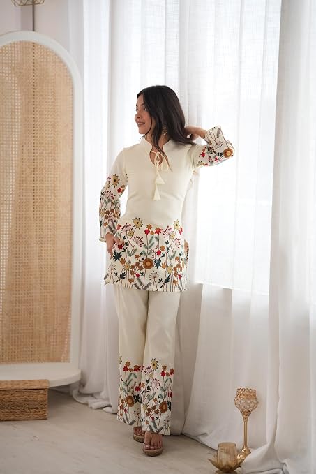 Haya floral 2pc premium silk