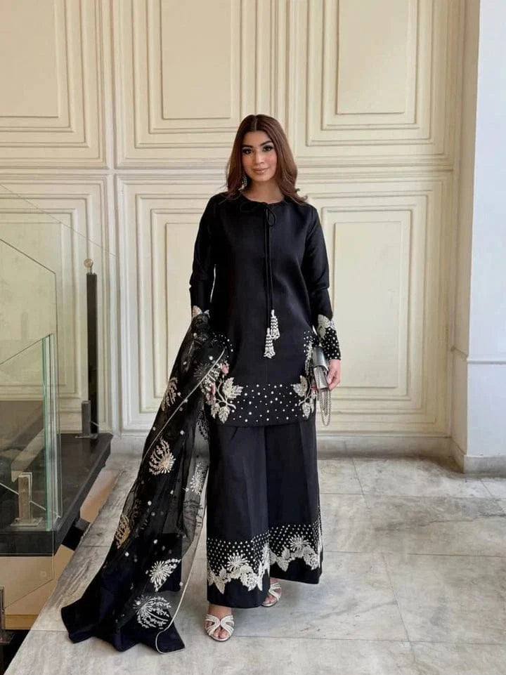 LAILA EMBROIDED 3PC Royal Lifestyle Collections