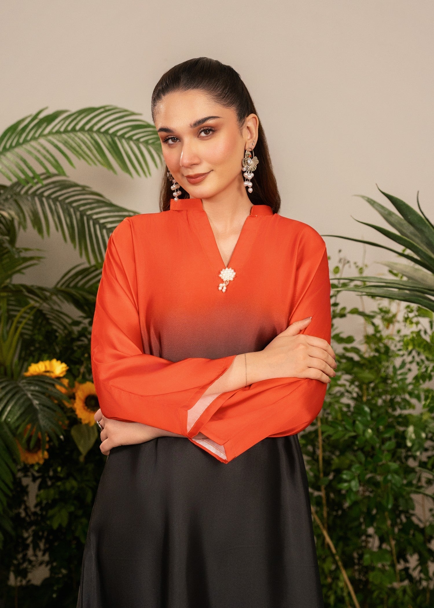 Rosa stitched eastern suit by Tehzeeb Libas (view 5)
