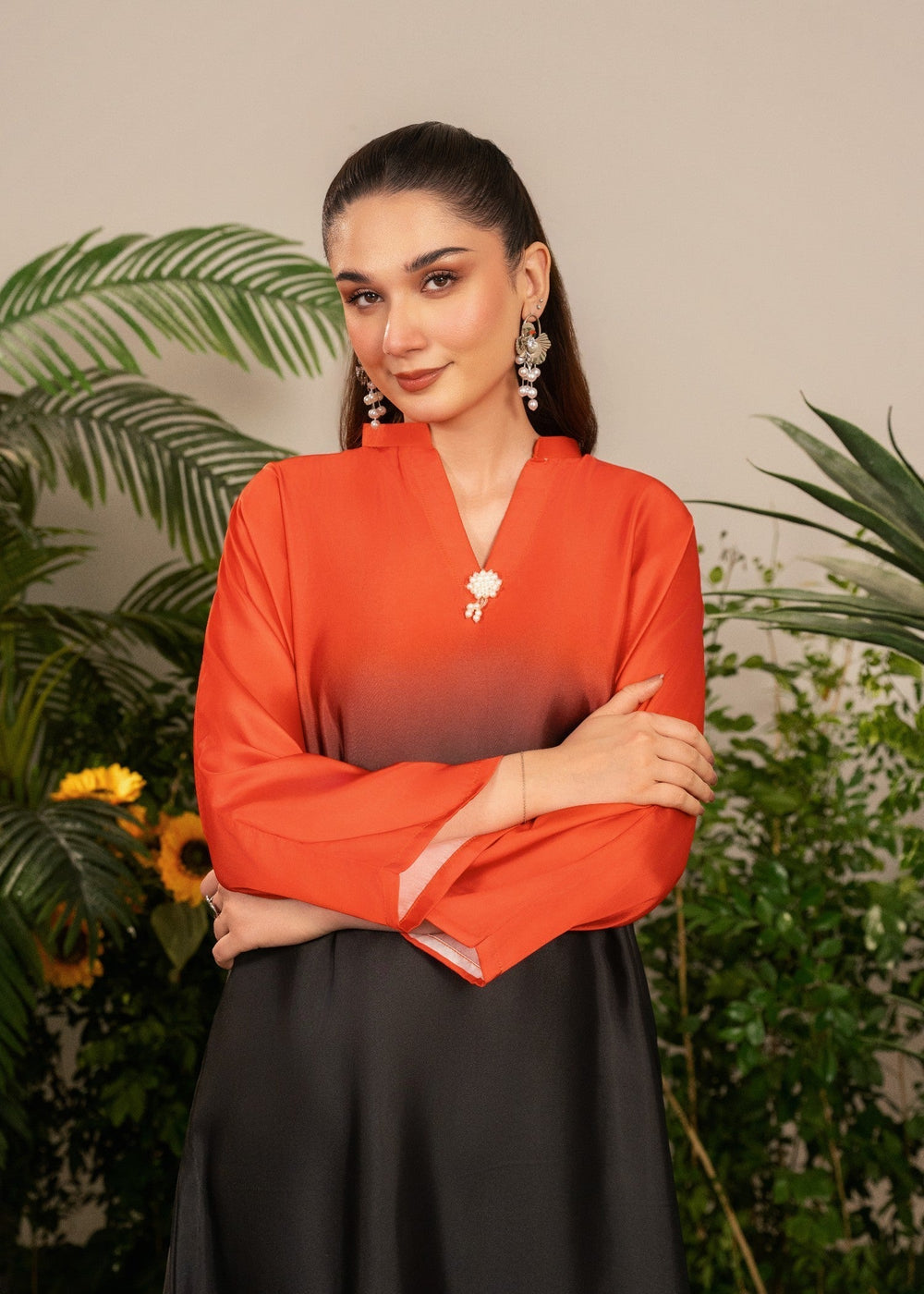 Rosa stitched eastern suit by Tehzeeb Libas (view 5)