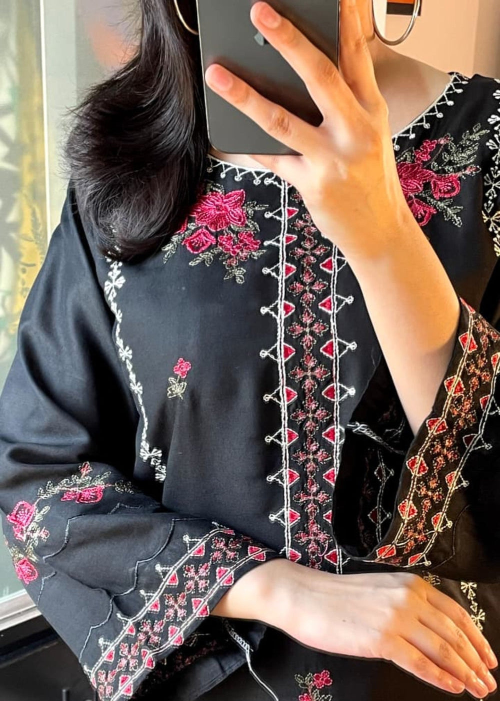 Luxury embroidered 2-piece suit with farshi by Tehzeeb Libas (view 5)