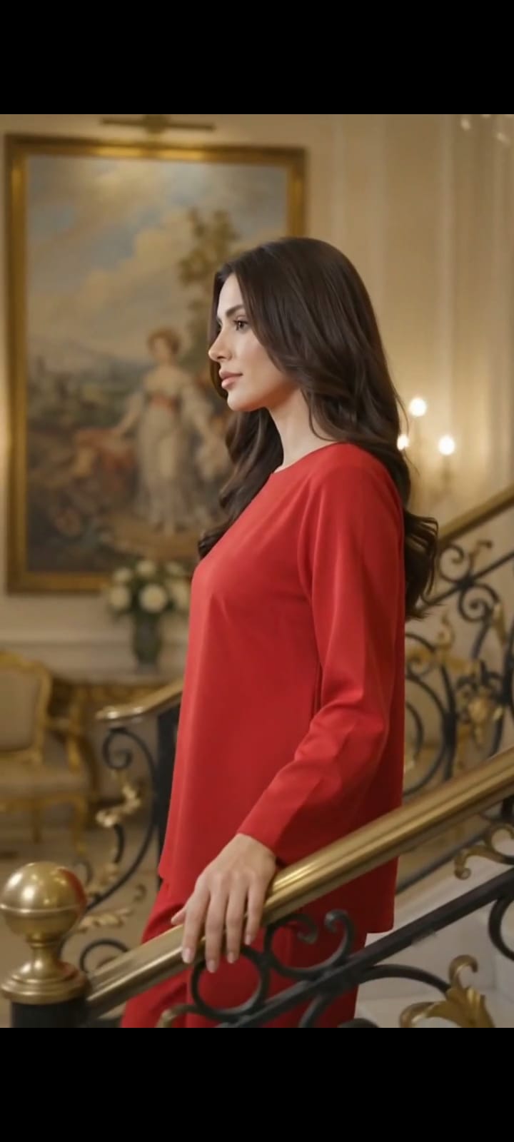 red rose 2pc (stiched)