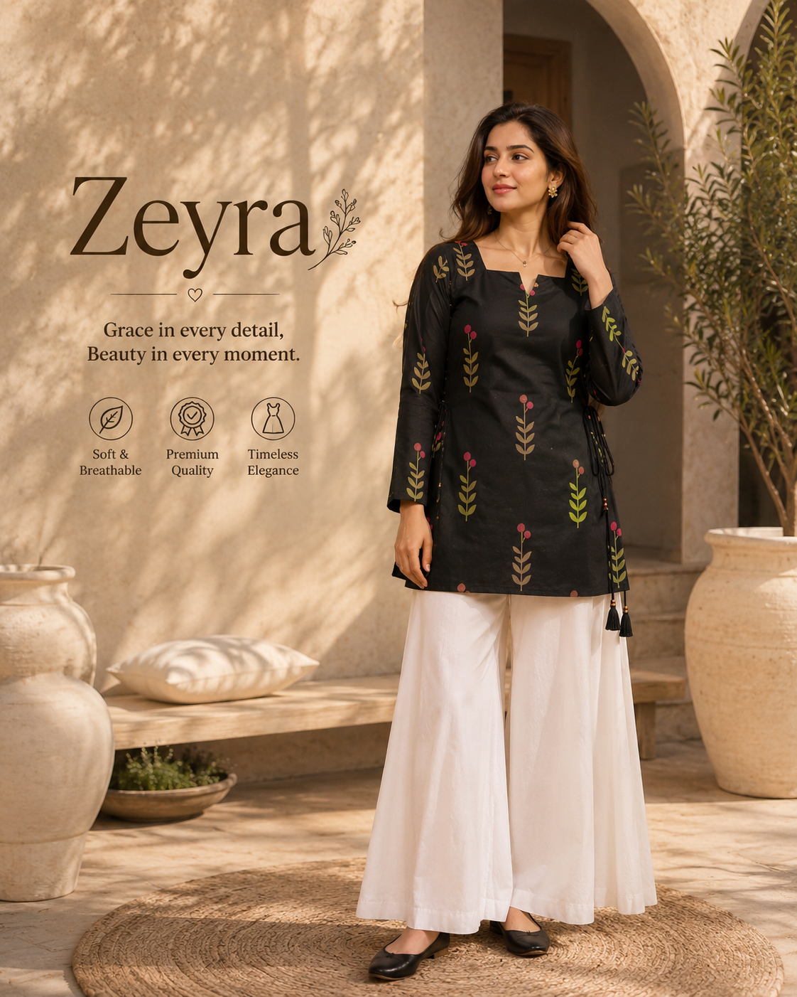 Zeyra 2pc with premium fabric