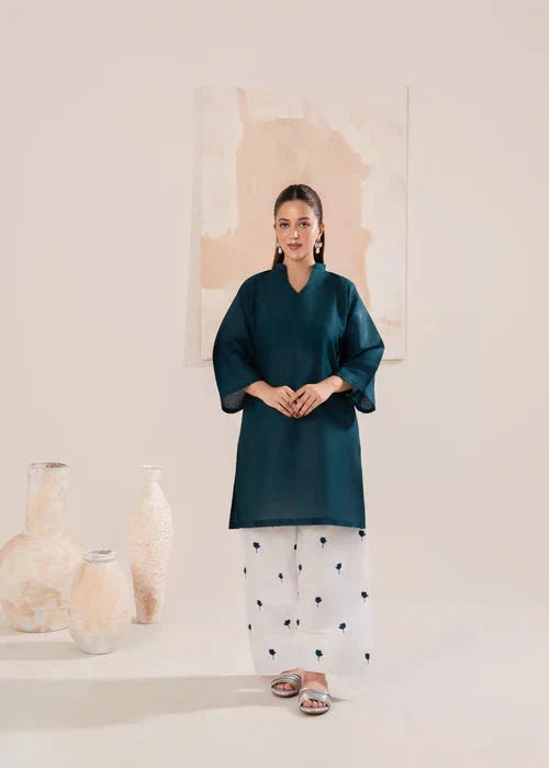 Blue Cherry 2PC Farshi Shalwar royal lifestyle collections