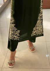 Royal Green Margarita Embroidered 2pcs Royal Lifestyle Collections
