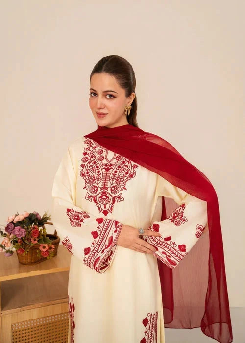 Royal Laal Bahar Embroidered 3PC royal lifestyle collections